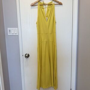 CALLAS Milano Cosima Women's Yellow Midi Dress Sz 44 US 8‎ Italy